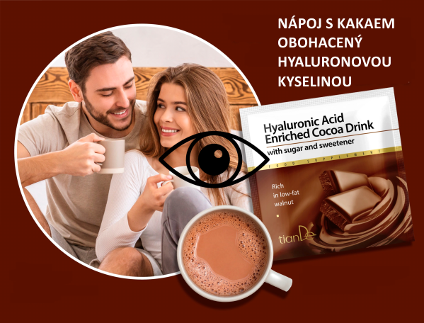 156 Nápoj s kakaem obohacený hyaluronovou kyselinou